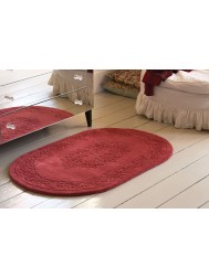 Royale Aubusson Rose Oval Rug - Thumbnail - 2