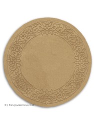Royale Lux Camel Circle Rug - Thumbnail - 5