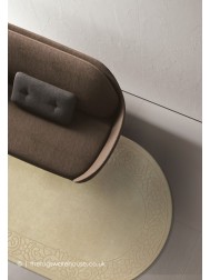 Royale Lux Beige Oval Rug - Thumbnail - 2