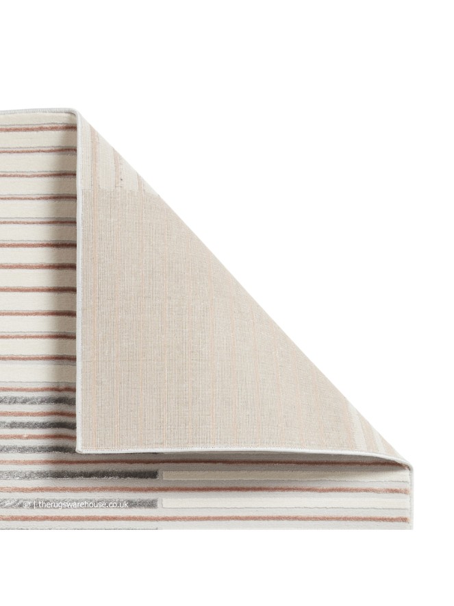 Apollo Stripe Grey Rose Rug - 5