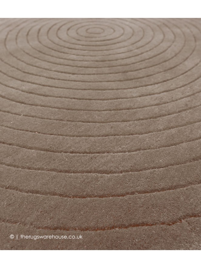 Harrare Brown Circle Rug - 5