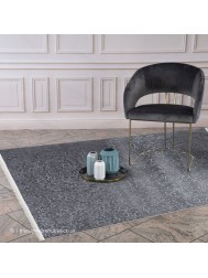 Peri Damask Graphite Rug - Thumbnail - 2