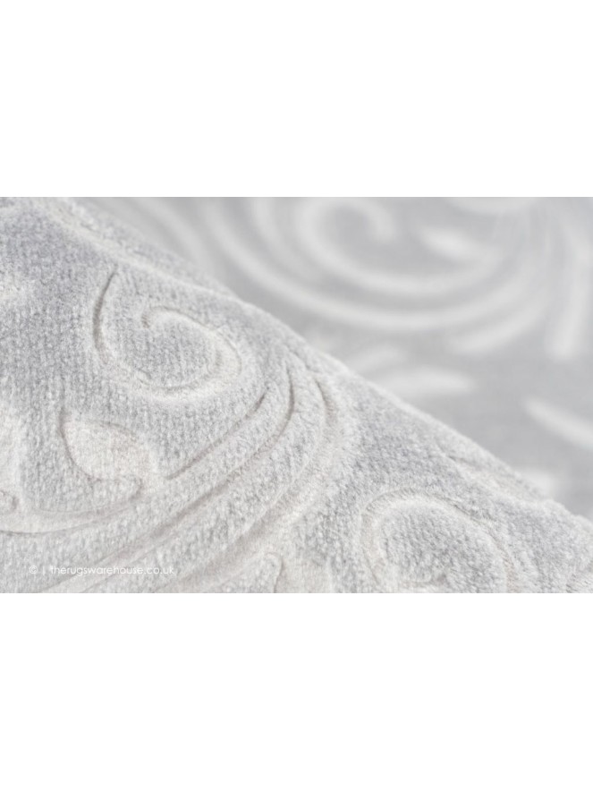 Peri Damask Grey Rug - 4