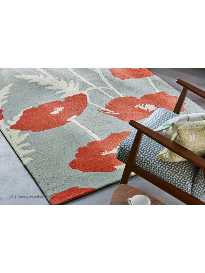 Poppy Pop Sage Rug - 3