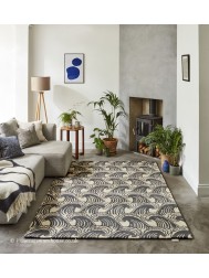 Ride The Wave Liquorice Rug - Thumbnail - 2