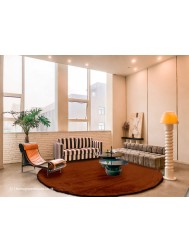 Heavenly Terracotta Circle Rug - Thumbnail - 2