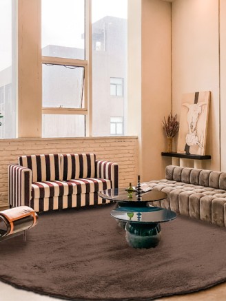 Heavenly Dark Taupe Circle