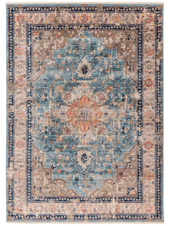 Satisar Blue Rug - 5
