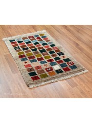 Gabbeh Mini Squares Rug - Thumbnail - 7