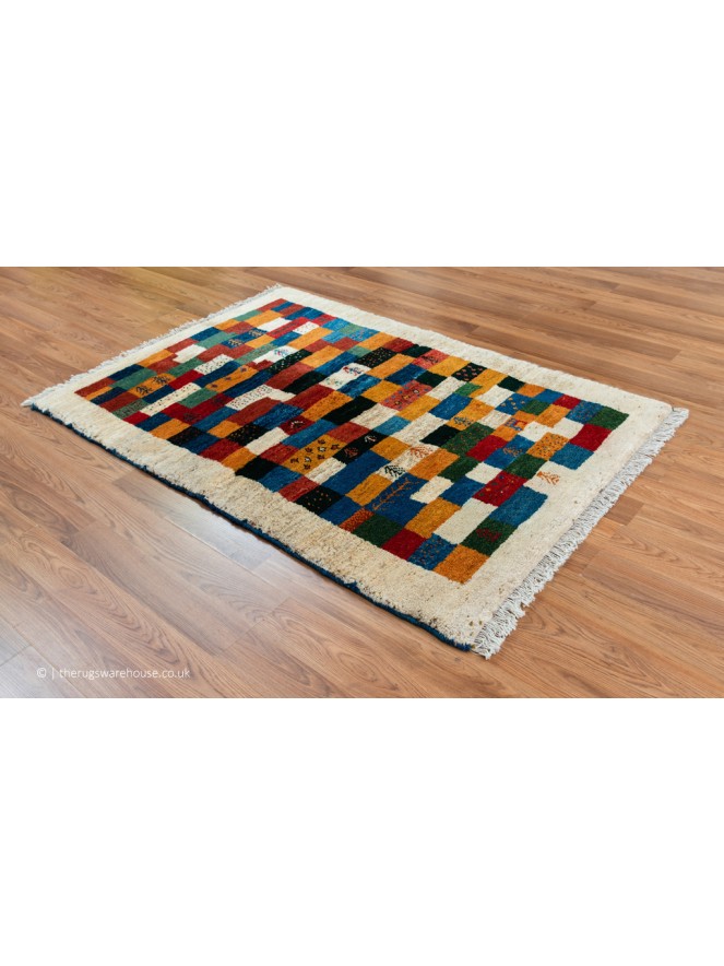 Gabbeh Cream Multi Rug - 8