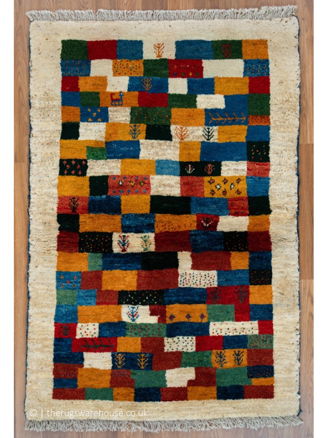 Gabbeh Cream Multi Rug - 9