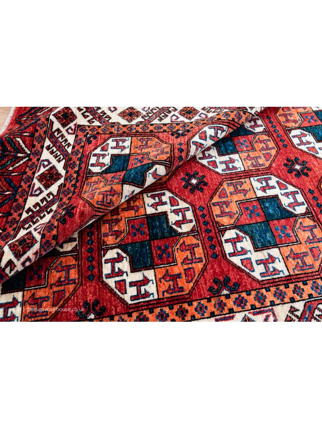 Fine Afghan Turkmen Rug - 4
