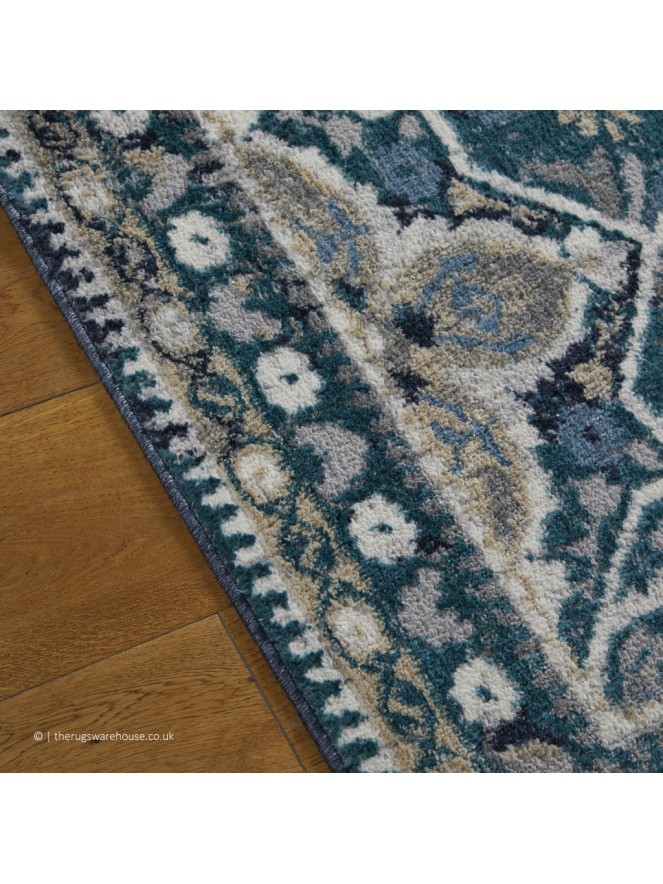 Zoe Medallion Blue Rug - 6