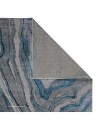 Zoe Wave Blue Rug - Thumbnail - 3