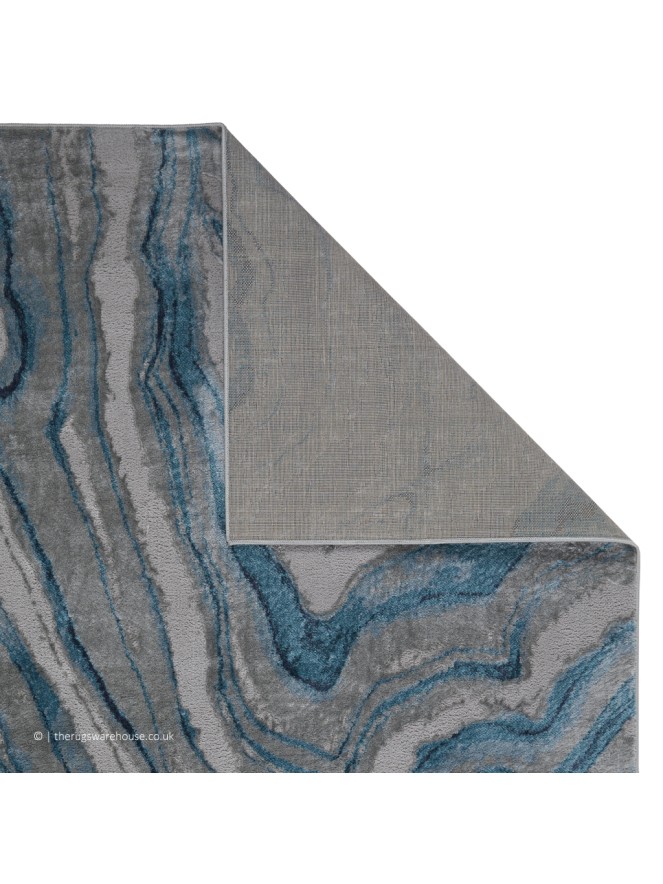 Zoe Wave Blue Rug - 3
