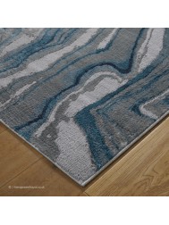 Zoe Wave Blue Rug - Thumbnail - 5
