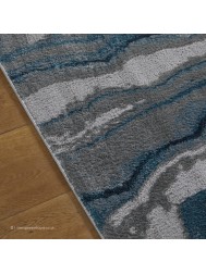 Zoe Wave Blue Rug - Thumbnail - 6