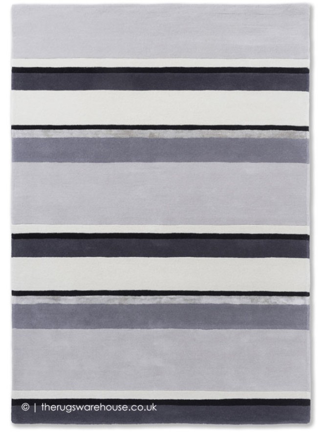 Eaton Stripe Charcoal Rug - 7