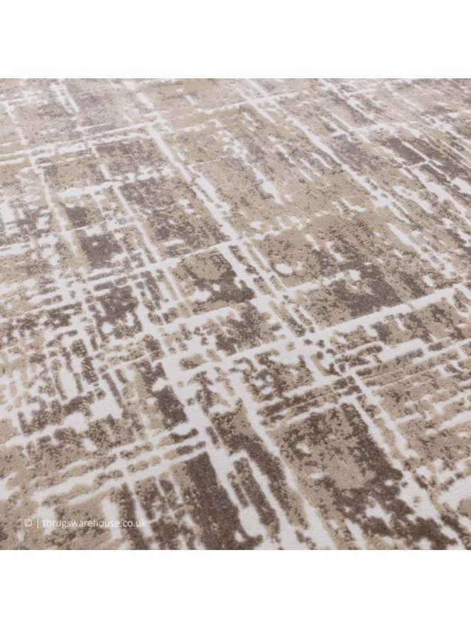 Kuza Abstract Beige Rug - 3