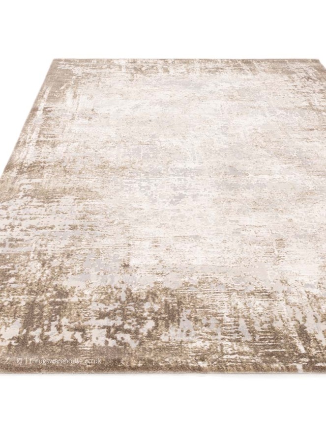 Kuza Border Beige Rug - 6
