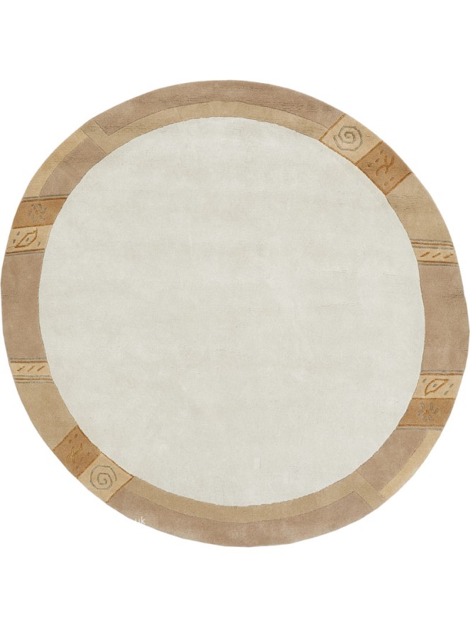 Manali Beige Circle Rug - 8