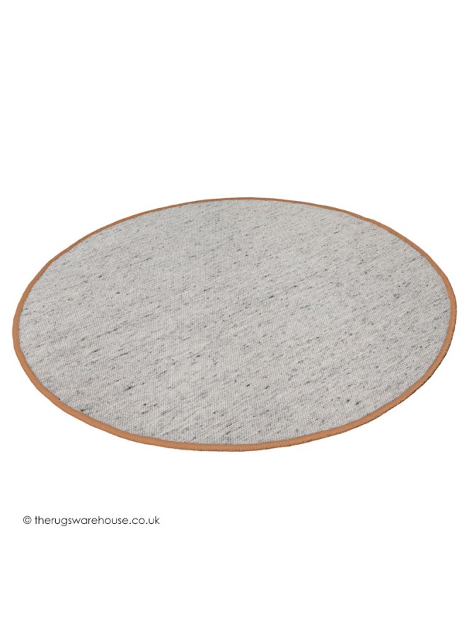 NY Whitesmoke Terra Circle Rug - 4