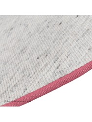 NY Whitesmoke Pink Circle Rug - Thumbnail - 3