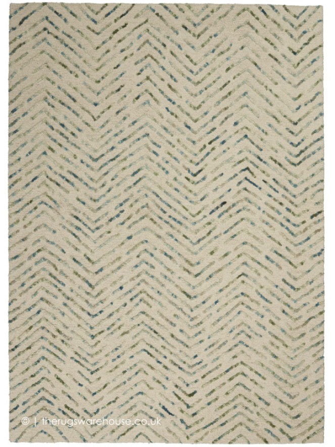Maleo Ivory Green Rug - 8