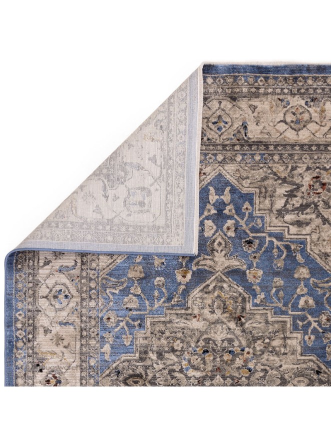 Blue Medallion Rug - 5