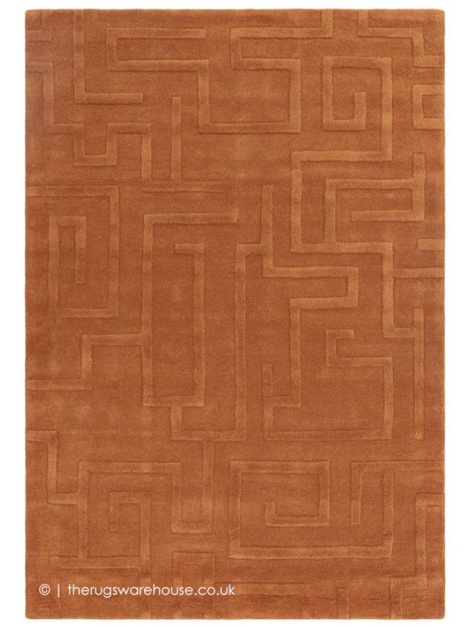 Maze Rust Rug - 6
